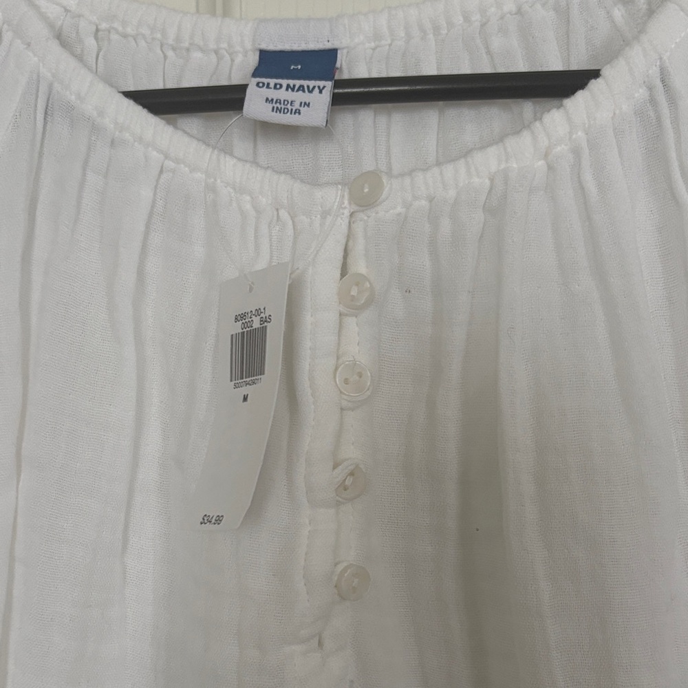 Versatile White Blouse NWT - Picture 2 of 3